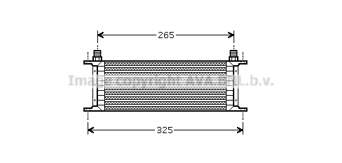 Radiateur d'huile moteur AVA QUALITY COOLING SZ3068